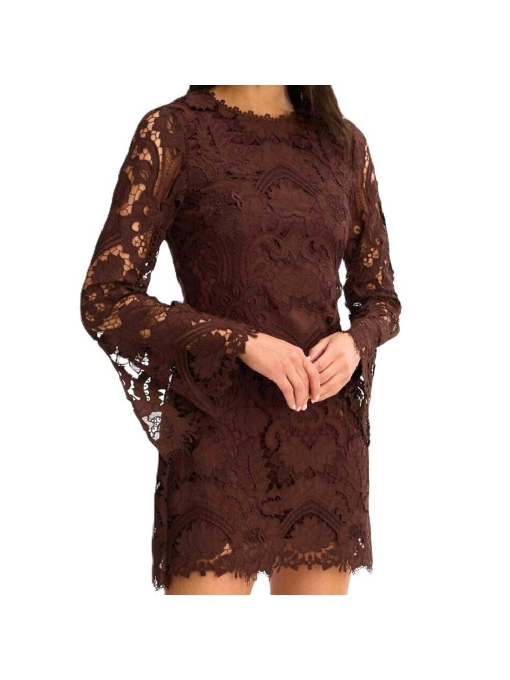 Allison New York Daisey Dress in Chocolate Brown Size 6 New